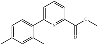 2-Pyridinecarboxylic acid, 6-(2,4-dimethylphenyl)-, methyl ester Structure