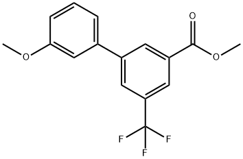 [1,1'-Biphenyl]-3-carboxylic acid, 3'-methoxy-5-(trifluoromethyl)-, methyl ester Structure