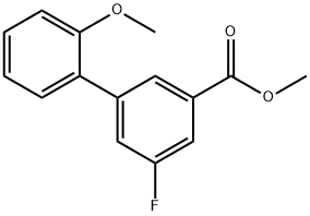 [1,1'-Biphenyl]-3-carboxylic acid, 5-fluoro-2'-methoxy-, methyl ester Structure