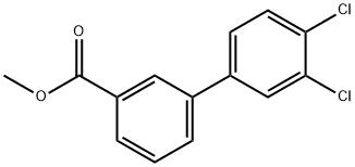 [1,1'-Biphenyl]-3-carboxylic acid, 3',4'-dichloro-, methyl ester Structure