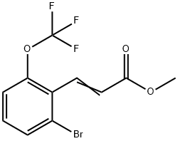 2-Propenoic acid, 3-[2-bromo-6-(trifluoromethoxy)phenyl]-, methyl ester Structure