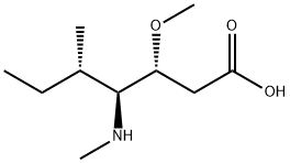 Heptanoic acid, 3-methoxy-5-methyl-4-(methylamino)-, (3R,4S,5S)- Structure