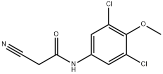 Acetamide, 2-cyano-N-(3,5-dichloro-4-methoxyphenyl)- Structure