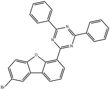 1,3,5-Triazine, 2-(8-bromo-4-dibenzofuranyl)-4,6-diphenyl- Structure