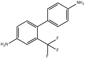 [1,1'-Biphenyl]-4,4'-diamine, 2-(trifluoromethyl)- Structure