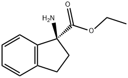 (S)-Ethyl 1-amino-2,3-dihydro-1H-indene-1-carboxylate Structure