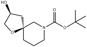Racemic-(3S,5S)-Tert-Butyl 3-Hydroxy-1-Oxa-7-Azaspiro[4.5]Decane-7-Carboxylate Structure