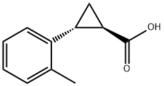trans-2-(o-tolyl)cyclopropane-1-carboxylic acid Structure