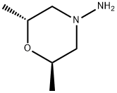 4-Morpholinamine, 2,6-dimethyl-, (2R,6R)- Structure