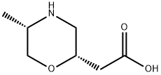 2-Morpholineacetic acid, 5-methyl-, (2S,5S)- 구조식 이미지