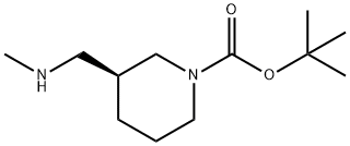 tert-butyl (S)-3-((methylamino)methyl)piperidine-1-carboxylate 구조식 이미지