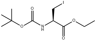 Alanine,N-[(1,1-dimethylethoxy)carbonyl]-3-iodo-,ethylester 구조식 이미지
