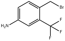 Benzenamine, 4-(bromomethyl)-3-(trifluoromethyl)- 구조식 이미지