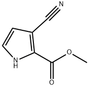 1H-Pyrrole-2-carboxylic acid, 3-cyano-, methyl ester Structure