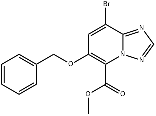 Methyl 6-(benzyloxy)-8-bromo-[1,2,4]triazolo[1,5-a]pyridine-5-carboxylate 구조식 이미지