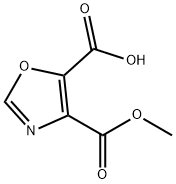 4,5-Oxazoledicarboxylic acid, 4-methyl ester Structure