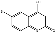 2(3H)-Quinolinone, 6-bromo-4-hydroxy- Structure