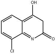 8-Chloro-quinoline-2,4-diol 구조식 이미지