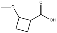 Cyclobutanecarboxylic acid, 2-methoxy- 구조식 이미지