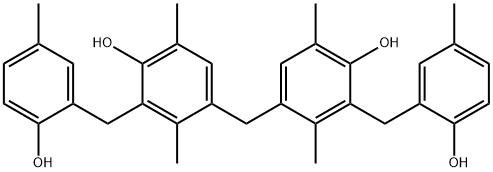 4,4`-Methylenebis[2-[(2-hydroxy-5-methylphenyl)methyl]-3,6-dimethylphenol Structure
