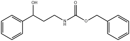 Carbamic acid, N-(3-hydroxy-3-phenylpropyl)-, phenylmethyl ester 구조식 이미지