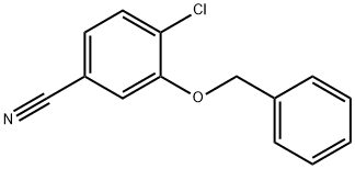 Benzonitrile, 4-chloro-3-(phenylmethoxy)- Structure