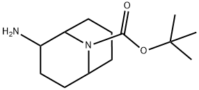 Tert-Butyl 2-Amino-9-Azabicyclo[3.3.1]Nonane-9-Carboxylate(WX120617) 구조식 이미지