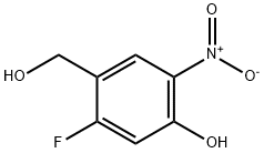 Benzenemethanol, 2-fluoro-4-hydroxy-5-nitro- Structure