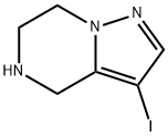 Pyrazolo[1,5-a]pyrazine, 4,5,6,7-tetrahydro-3-iodo- Structure