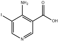 3-Pyridinecarboxylic acid, 4-amino-5-iodo- Structure