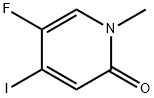 2(1H)-Pyridinone, 5-fluoro-4-iodo-1-methyl- Structure