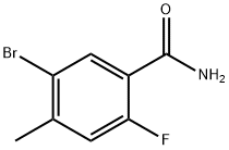 5-Bromo-2-fluoro-4-methylbenzamide Structure