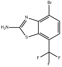 4-bromo-7-(trifluoromethyl)-1,3-benzothiazol-2-amine Structure