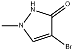 3H-Pyrazol-3-one, 4-bromo-1,2-dihydro-1-methyl- Structure