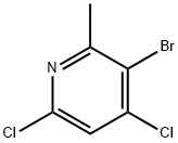 Pyridine, 3-bromo-4,6-dichloro-2-methyl- Structure