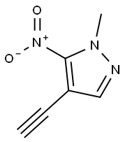 4-ethynyl-1-methyl-5-nitro-1H-pyrazole Structure