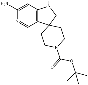 Spiro[piperidine-4,3′-[3H]pyrrolo[3,2-c]pyridine]-1-carboxylic acid, 6′-amino-1′… Structure
