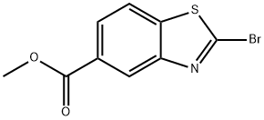 5-Benzothiazolecarboxylic acid, 2-bromo-, methyl ester 구조식 이미지