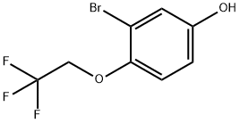 3-Bromo-4-(2,2,2-trifluoro-ethoxy)-phenol Structure