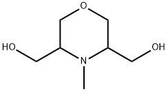 3,5-Morpholinedimethanol, 4-methyl- 구조식 이미지