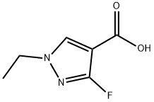 1H-Pyrazole-4-carboxylic acid, 1-ethyl-3-fluoro- Structure