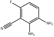 Benzonitrile, 2,3-diamino-6-fluoro- Structure