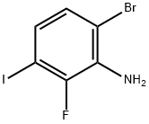 Benzenamine, 6-bromo-2-fluoro-3-iodo- Structure