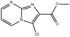 Imidazo[1,2-a]pyrimidine-2-carboxylic acid, 3-chloro-, methyl ester Structure