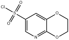 1,4-Dioxino[2,3-b]pyridine-7-sulfonyl chloride, 2,3-dihydro- 구조식 이미지