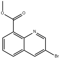 8-Quinolinecarboxylic acid, 3-bromo-, methyl ester Structure