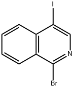 Isoquinoline, 1-bromo-4-iodo- Structure