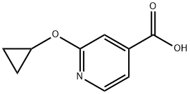 4-Pyridinecarboxylic acid, 2-(cyclopropyloxy)- Structure
