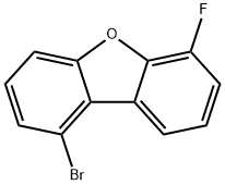 Dibenzofuran,1-bromo-6-fluoro- 구조식 이미지