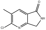 2-Chloro-3-methyl-6,7-dihydro-5H-pyrrolo[3,4-b]pyridin-5-one Structure